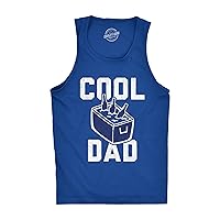 Mens Cool Dad Fitness Tank Funny Beer Cooler Sarcastic Drinking Fathers Day Graphic Novelty Tanktop