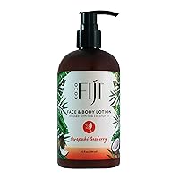 Coco Fiji Face & Body Lotion Infused With Coconut Oil | Lotion for Dry Skin | Moisturizer Face Cream & Massage Lotion for Women & Men | Awapuhi Seaberry 12 oz, Pack of 1