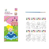 JIAXUE Notebook,Scrapbook, Water Coloring Books for Kids Age 4-8, Pocket Watercolor Painting Book Kits for Toddlers Children Water Color Paint Set