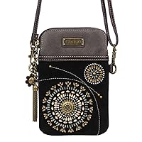 CHALA Dazzled Cell Phone Crossbody Purse-Women PU Leather Multicolor Handbag with Adjustable Strap