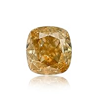 3.02 ct. GIA Certified Diamond, Cushion Modified Brilliant Cut, FBOY - Fancy Brownish Orangy Yellow Color, Clarity Perfect To Set In Jewelry Ring Rare Engagement Gift