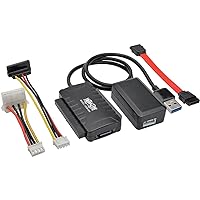 Tripp Lite USB 3.0 SuperSpeed to SATA/IDE Adapter w/Built-in USB Cable 2.5in / 3.5in / 5.25in Hard Drives (U338-06N)