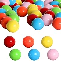 36pcs Game Replacement Marbles Balls, 23mm Plastic Game Balls for Chinese Checkers Marble Run Marbles Game DIY Decoration (6 Colors)