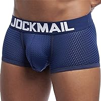 JOCKMAIL Mens Boxer Briefs Men's Underwear Cotton Mens Boxers Soft Breathable Ice Silk Underwear Mens Woven Boxers