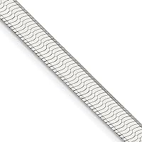 925 Sterling Silver 5.25mm Magic Herringbone Chain Necklace Jewelry for Women - 56 Centimeters