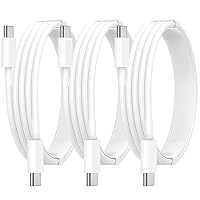 【MFi Certified】100W USB-C to USB-C Charging Cable, Stuffcool 3Pack 6FT Type-C iPhone 15 Charger Fast Charging Cord Compatible with iPhone 15/15 Plus/15 Pro/15 Pro Max/iPad Pro/Air/Mini/MacBook Pro/Air