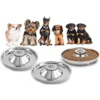 Puppy Bowls for Litter, 3 Puppy Food Bowl, Stainless Steel Puppy Feeding Bowls, Puppy Mush Bowl,11.5'', Food Feeding Puppy Weaning Bowl for Small Medium Large Pets, Puppy Feeder Bowl, Puppy Saucer