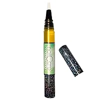 Cuticle Oil Pen for Nails - Nail Strengthener & Growth Treatment Serum for Damaged Nails, Hangnails w/Jojoba cuticle oil—Honeydew Ice Fragrance - Holo Glitter Pen