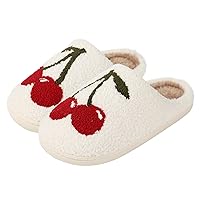 Menore Memory Foam Slippers for Womens Mens Plush Warm Spooky Lantern Cute Slippers House Shoes