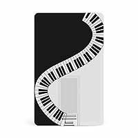 Yin Yang Piano Keys USB Flash Drive Credit Card Design Thumb Drive Memory Stick