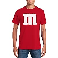 Letter M Halloween Costumes T-Shirt | Funny Cool Graphic Tee Idea | for Men