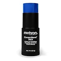 Mehron Makeup CreamBlend Stick | Face Paint, Body Paint, & Foundation Cream Makeup | Body Paint Stick .75 oz (21 g) (Blue)