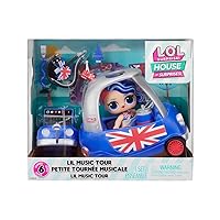 OMG House of Surprises Lil Music Tour Playset with Cheeky Babe Collectible Doll and 8 Surprises, Dollhouse Accessories, Holiday Toy, Great Gift Kids Ages 4 5 6+ Years Old & Collector