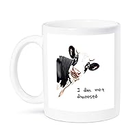 3dRose I Am Not Amoosed Pun Cartoon Style Cow - Mugs (mug-385214-1)