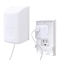 Dreambaby Extra-Large Dual Fit Outlet Plug Cover - Electrical Socket Guard for Standard and Decora - White - Model L945