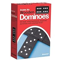 Toy Double Six Wooden Dominoes, 28 Pieces Wooden Dominoes Six