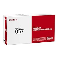 Canon Genuine Toner Cartridge 057 Black (3009C001), 1-Pack imageCLASS MF449dw, MF448dw, MF445dw, LBP228dw, LBP227dw, LBP226dw Laser Printers, Standard