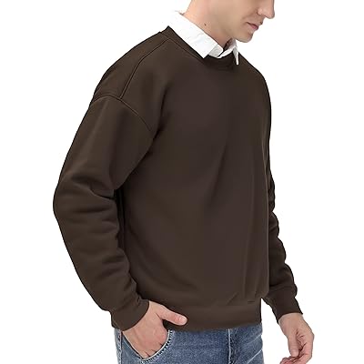  THE GYM PEOPLE Mens Fleece Crewneck Sweatshirt