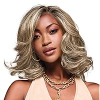 Kim Kimble Jasmine Shoulder-Length Wig With Lush Layers and Glamorous Volume, Average Cap, MC613SS Vanilla Bean