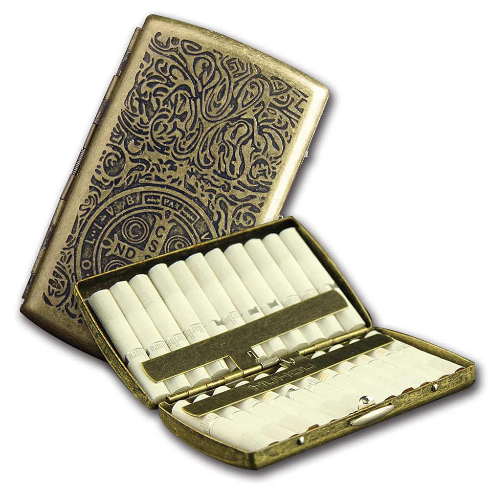 SMICE WELL Tobacco Case, Aikos Tobacco Case, Cigarette Case, Cigarette Storage Case, Aikos Heat Stick Box, IQOS Case, Electronic Cigarette Accessories, 22 Pieces, Cigarette Case, Cigarette Box, Cigarette Storage Box, Metal Alloy Material is Light and Port