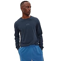 GAP Men's Relaxed Fit Long Sleeve Logo Tee T-Shirt