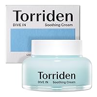 Torriden DIVE-IN Hyaluronic Acid Soothing Cream 3.38 fl oz | Revitalizing Facial Moisturizer for Sensitive, Dry Skin | Fragrance-free, Alcohol-free, No Colorants | Vegan, Cruelty-Free