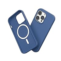 RhinoShield GRIPMAX and Cobalt Blue SolidSuit Case Bundle for [iPhone 14 Pro] Compatible with MagSafe - Grip, Stand, and Selfie Holder for Phones and Cases, Repositionable and Durable- Geometric Cat