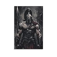 Spartan Warrior Poster Spartan Warrior Art Poster Canvas Wall Art Posters For Room Aesthetics And DecorCanvas Painting Wall Art Poster for Bedroom Living Room Decor 24x36inch(60x90cm) Unframe-style