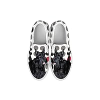 Kid's Slip Ons-All Dog Print Slip-Ons Shoes for Kids (Choose Your Breed) (11 Child (EU28), Scottish Terrier)