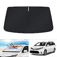 KUST Custom Fit Windshield Sun Shade for Toyota Sienna 2011-2020 Sunshade Foldable Sun Visor Protector Blocks UV Rays Keep Your Car Cooler