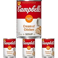 Campbell's Condensed Gluten Free Cream of Chicken Soup, 10.5 oz Can (Pack of 4)