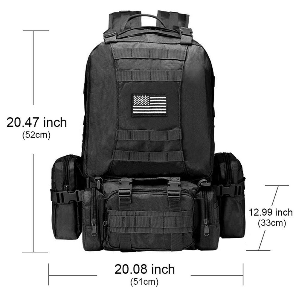 CVLIFE Tactical Backpack for Men Women 40L Molle Military Backpacks