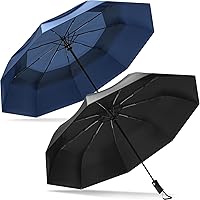 Repel & Rain-Mate Travel Umbrella Bundle - Your Perfect Travel Companions for Rainy Days, Windproof & Compact Design for On-the-Go Protection