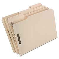 Pendaflex Fastener Folders, 2 Fasteners, Letter Size, Manila, 1/3 Cut Tabs, in Left, Right, Center Positions, 50 Per Box (FM213)