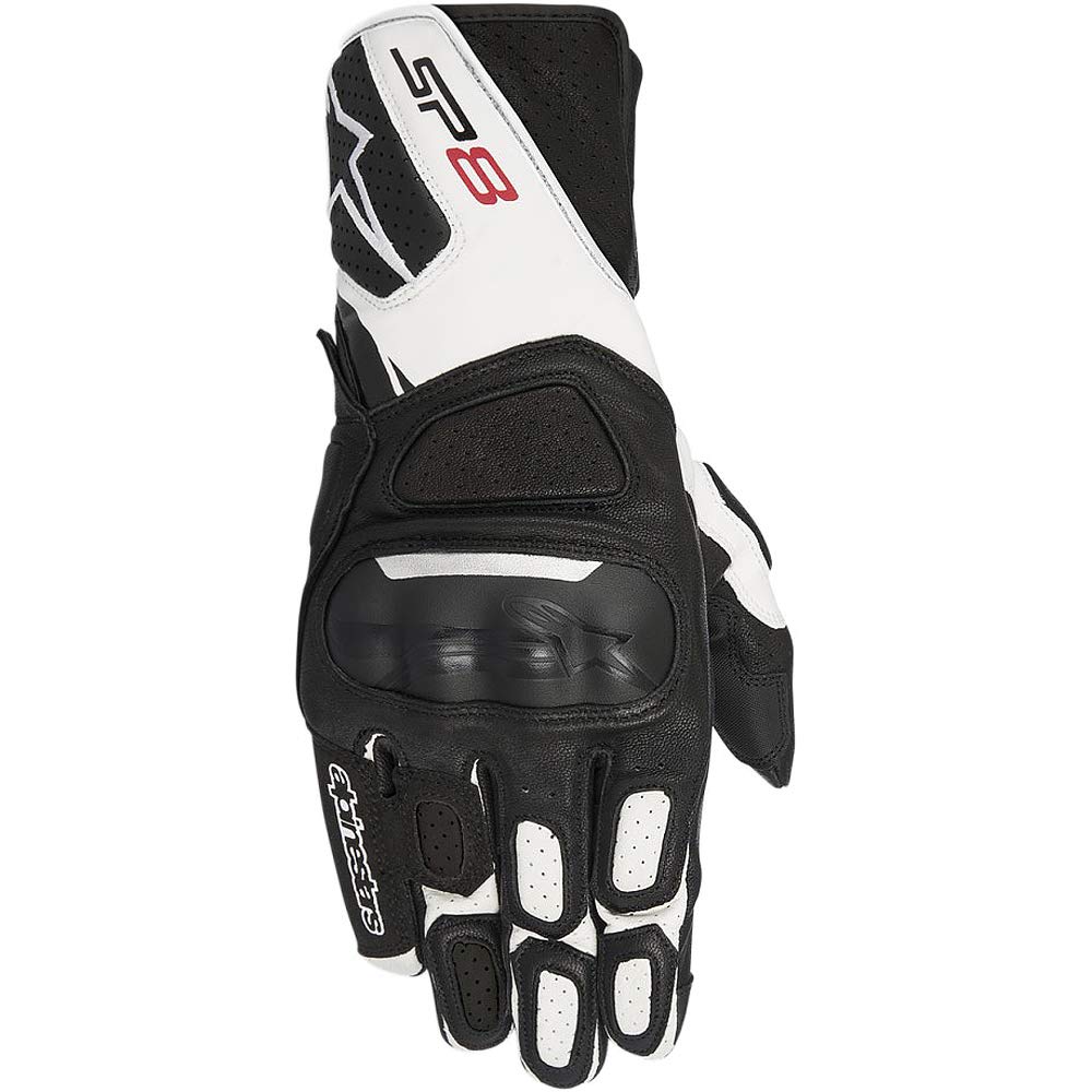 Alpinestars Men's 3558317-12-3X Gloves (Black/White, XXX-Large)