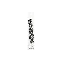 Crystal Lane Twisted Bead Strands Black Magic Grey - 140-160 DIY Beads for Craft and Jewelry Making - 5 Different Types of Strands