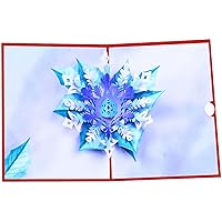 Festive Christmas Snowflake Card 3D Design With Vibrant Colors Christmas Greeting Card For Holiday 3D Greeting Card