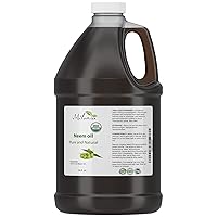 Premium Organic Neem Oil Virgin, Cold Pressed (64 Fl. Oz.) Unrefined 100% Pure Natural Grade A. Excellent Quality.