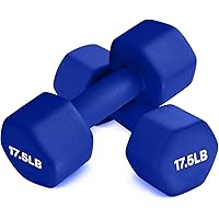 Fitness Neoprene Coated Dumbbell Sets of 2, Hand weight Dumbbells Anti-roll, Anti-Slip, Hexagon Shape for Muscle Toning, Strength Training Dumbbell Pairs for Men and Women, Ideal for Home & Gym.