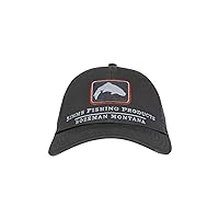 Simms Trout Icon Trucker Hat – Snapback Baseball Cap with Trout Fish