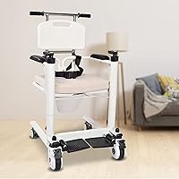 Patient Lift for Home,Bathroom s,Portable Patient Transport Lift with 180°Split Seat,for Nursing Paralyzed Elderly,Disabled People Manual