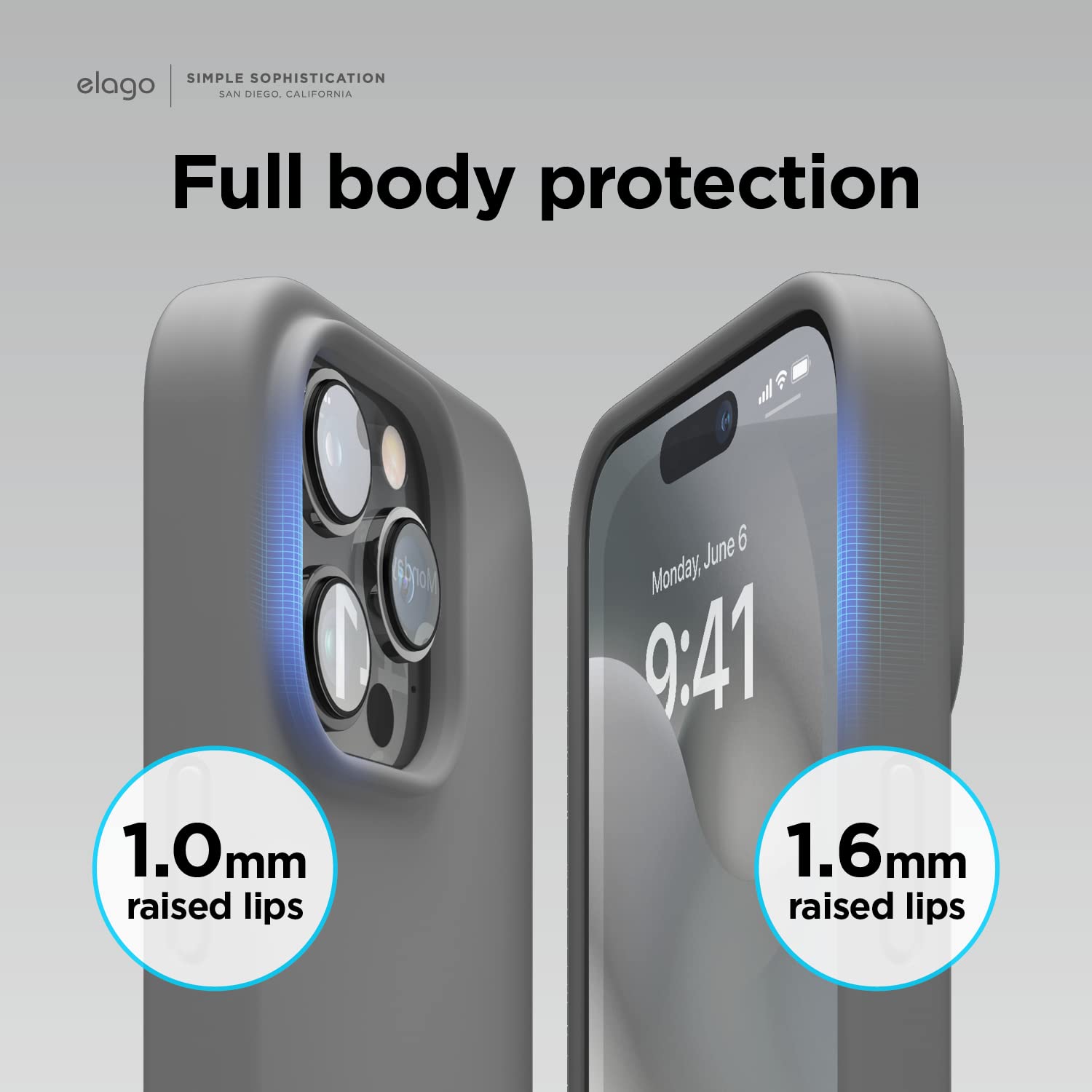 elago Compatible with iPhone 14 Pro Max Case, Liquid Silicone Case, Full Body Protective Cover, Shockproof, Slim Phone Case, Anti-Scratch Soft Microfiber Lining, 6.7 inch (Dark Grey)