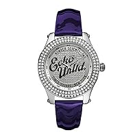 Marc Ecko Ladies Watch E10038M3 With Rollie Silver Dial And Purple Patent Strap