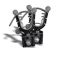 ATV Clamp-on Gun Mount Holder w/ Rubber Straps for |UTV|Bikes|Carts|Boats. Holds Bows/Axes/Shovels/Rifles