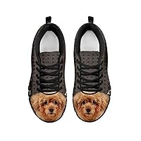 Amazing Poodle Dog Print Men's Casual Sneakers (11, Black)