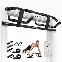 2024 Upgrade Multi-Grip Pull Up Bar with Smart Larger Hooks Technology - USA Original Patent, Designed, Shipped, Warranty