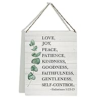 Fruit of the Spirit Wall Art Sign, Fruit of the Spirit Sign, Bible Verse Sign, Farmhouse Scripture Wall Decor, Galatians 5:22-23, Christian Gifts, 8x10 Inches