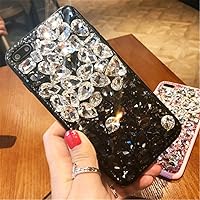 3D Handmade Luxury Sparkle Stunning Stones Crystal Rhinestone Bling Diamond Glitter Case for T-Mobile Coolpad Revvl Plus C3701A 6