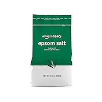 Amazon Basics Epsom Salt Soaking Aid, Rosemary & Mint Scent, 3 pound (Pack of 1) (Previously Solimo)