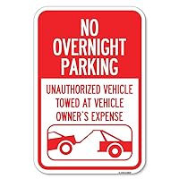 No Overnight Parking, Unauthorized Vehicles Will Be Towed | 12